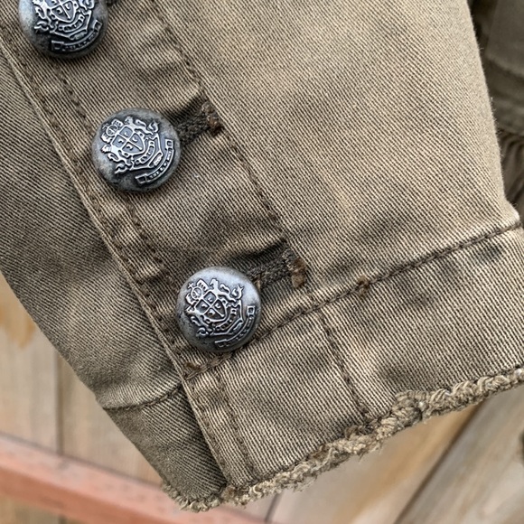 Free People military jacket romantic army green - Picture 5 of 9